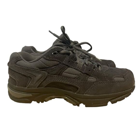 Vionic Walker Sneakers Gray Suede Lace Up Orthotic Walking Shoes Size 6.5 NEW - Picture 1 of 5
